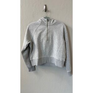 Vuori Restore Half Zip Hoodie Heather Grey VW288 Womens Size Small